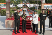 Army Chief Presents President's Colours To Four Mechanised Infantry Battalions