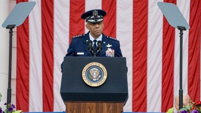 US Chairman of Joint Chiefs of Staff Gen Charles Q Brown