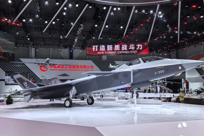 Chinese J-20S stealth aircraft