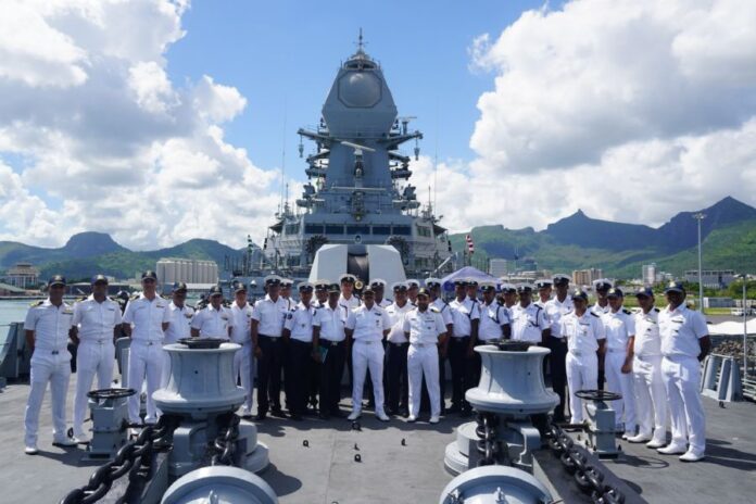 INS Imphal at Port Louis, Mauritius