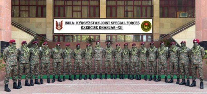 India-Kyrgyzstan Joint Special Forces Exercise Khanjar-XII