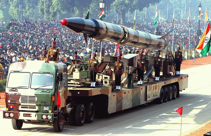Nuclear capable Agni ballistic missile