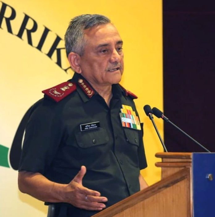 CDS Gen Anil Chauhan addressing at MP-IDSA
