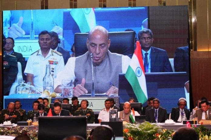 Rajnath Singh addressing at ASEAN Defence Meet