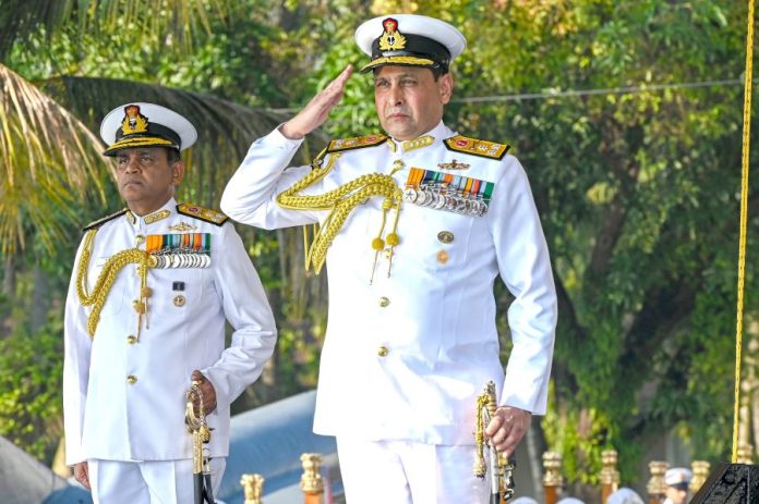 VAdm Sameer Saxena, assumed charge as Chief, Southern Naval Command