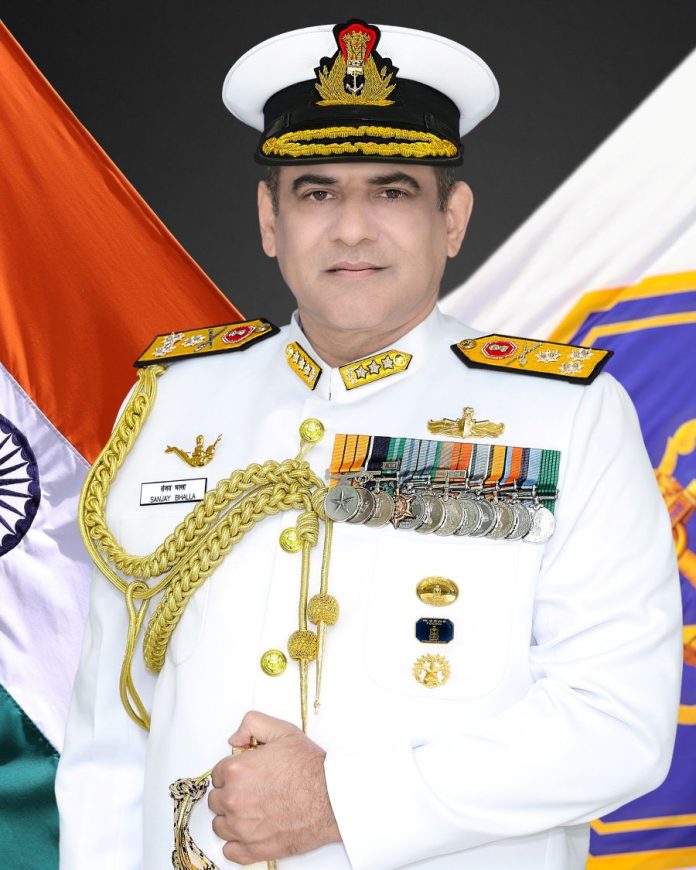 Vice Admiral Sanjay Bhalla assumed charge as Chief, Eastern Naval Command