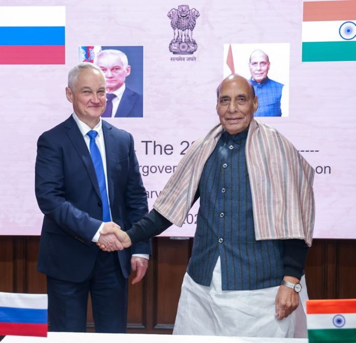 Rajnath Singh with Russian counterpart