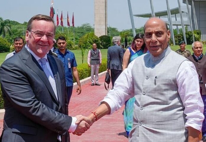 Rajnath Singh with German c