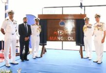 Indian Navy Commissions Third Mahe-Class Anti-Submarine Warfare Craft INS Mangrol INS Mangrol